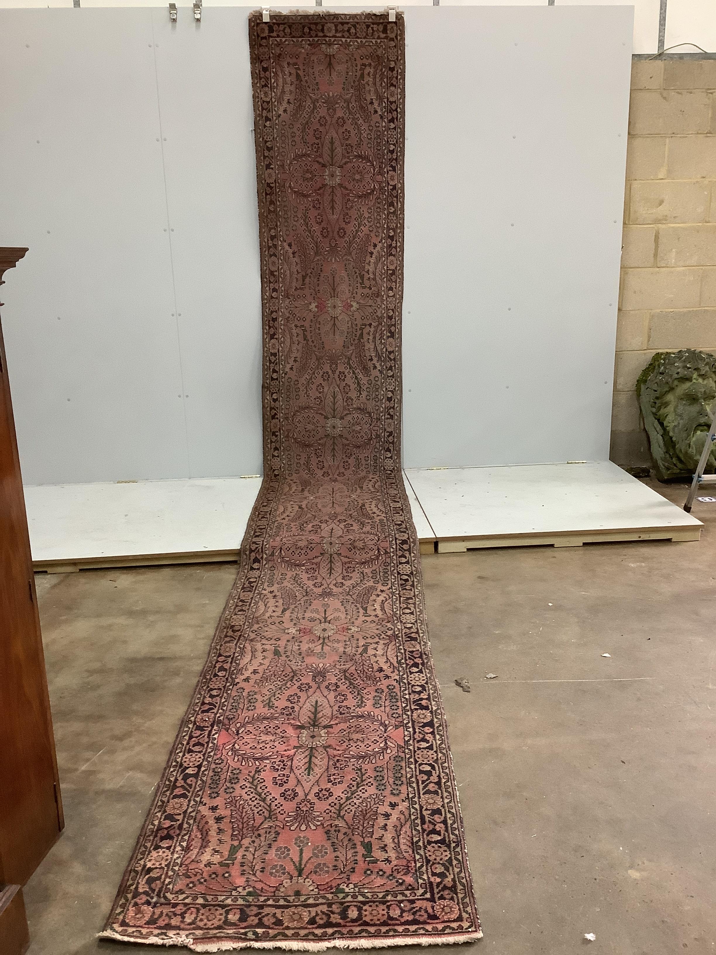 A Heriz runner, 562 x 76cm